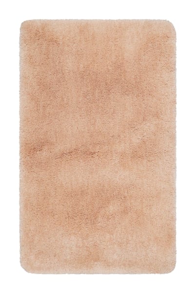 Tapis de bain microfibre antidérapant saumon 60x100