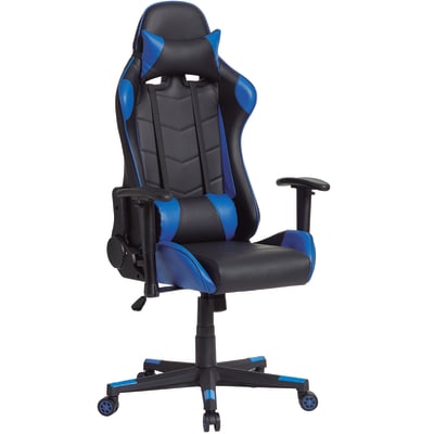 Fauteuil de bureau professionnel bleu, inclinaison/hauteur réglable