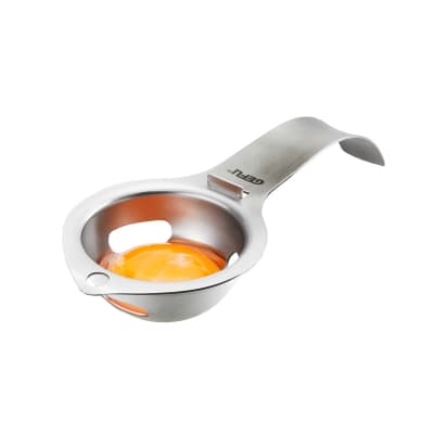Séparateur de jaunes d'oeufs en acier inoxydable argent