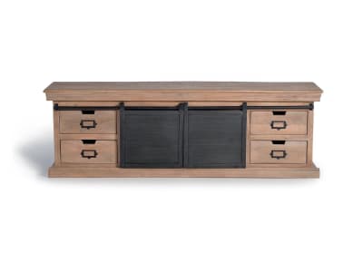 Meuble tv style industriel avec aluminium