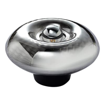 Lampe à poser verre diamètre 20cm gris