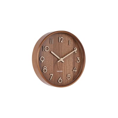 Horloge murale tilleul brun ø22cm