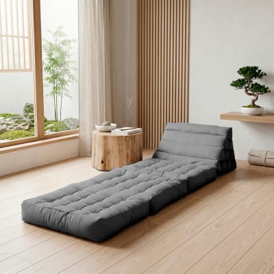 Matelas modulaire sol polyuréthane gris foncé 190x60x35 cm