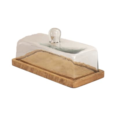 Plat à biscuits en bois beige