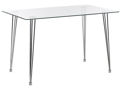 Table de salle à manger en verre de sécurité 4 personnes l120