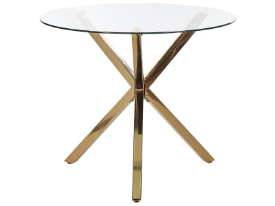 Table de salle à manger en verre de sécurité 4 personnes l90