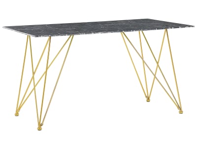 Table de salle à manger en verre de sécurité 6 personnes l140