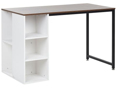 Table de bureau 120 cm x 60 cm marronblanc