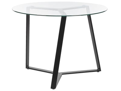 Table de salle à manger en verre de sécurité 4 personnes l100