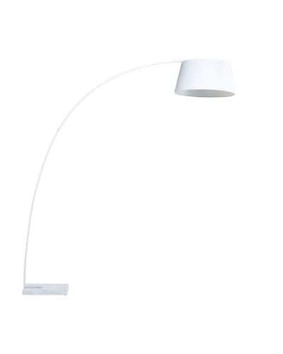 Lampadaire métal blanc