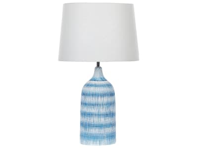 Lampe à poser céramique bleu