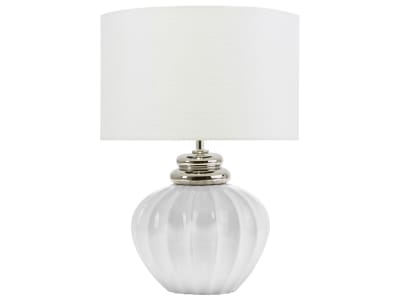Lampe à poser céramique blanc cassé