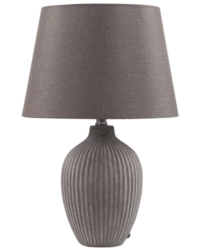 Lampe à poser céramique marron