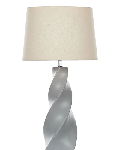 Lampe à poser céramique gris