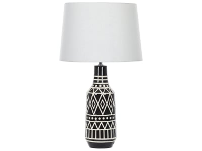 Lampe à poser céramique noir