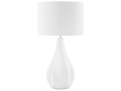 Lampe à poser porcelaine blanc cassé