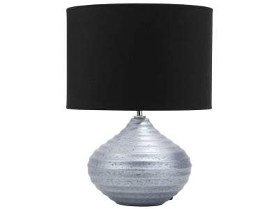 Lampe à poser céramique argenté
