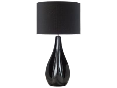 Lampe à poser porcelaine noir