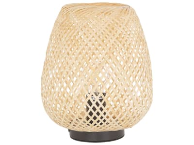 Lampe à poser bambou marron clair
