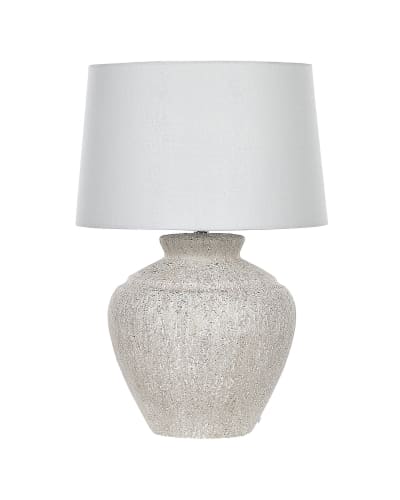 Lampe à poser céramique beige clair