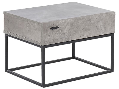 Table de nuit à 1 tiroir gris clair