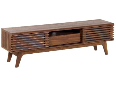 Meuble tv marron foncé