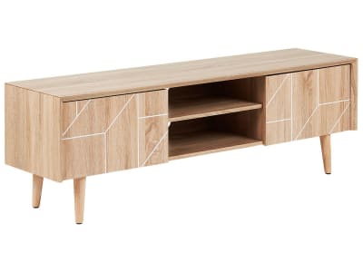 Meuble tv marron clair