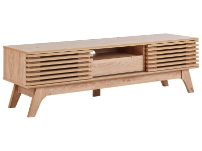 Meuble tv marron clair