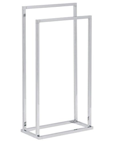 Porte-serviettes métal argenté