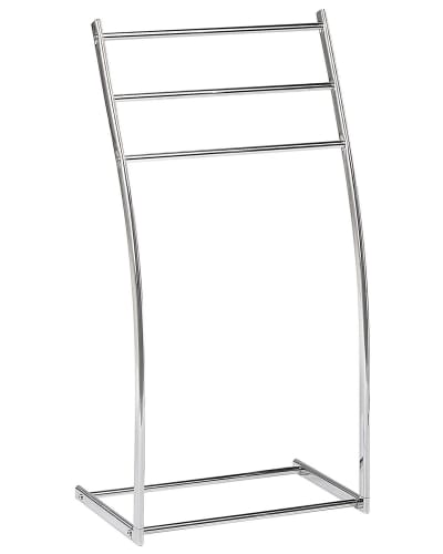 Porte-serviettes métal argenté