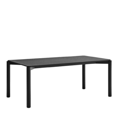 Table à manger 8 personnes en bois - noir