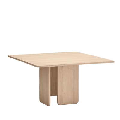 Table à manger 6 personnes carrée en bois - Bois clair