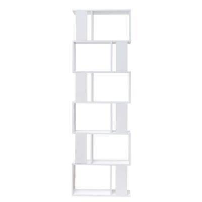 Bibliothèque étagère avec 6 étagères blanc