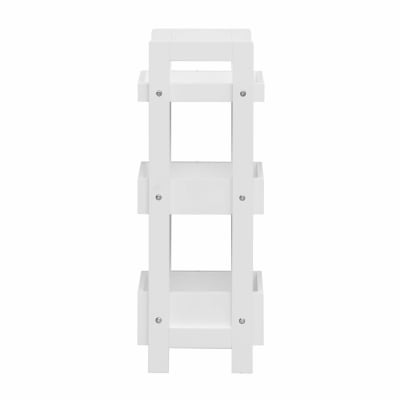 Étagère étroit avec 3 niveaux blanc