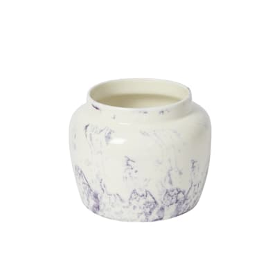 Cache-pot en céramique effet marbre d17