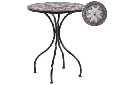 Table bistrot 60 cm 60 cm noir