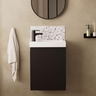 Meuble lave-mains  + robinet noir