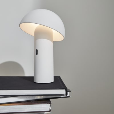Lampe de table sans fil nomade blanche