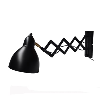 Applique flex métal  abat-jour noir