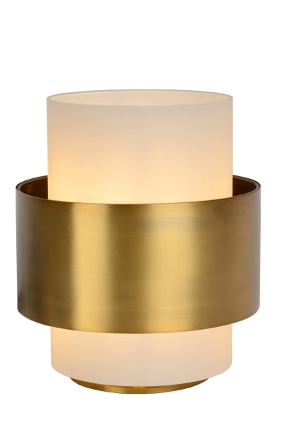 Lampe de table en verre doré