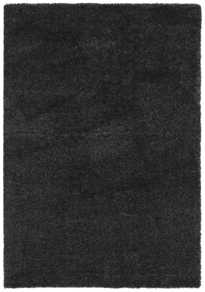 Tapis shag en polypropylène gris, 122 x 183 cm