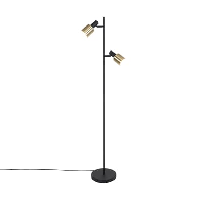 Lampadaire en acier laiton