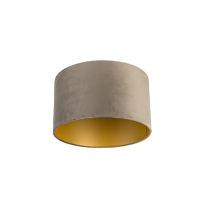 Abat-jour en tissu taupe