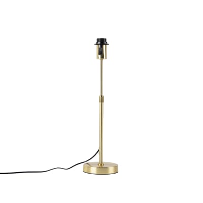 Lampe de table en acier doré/laiton