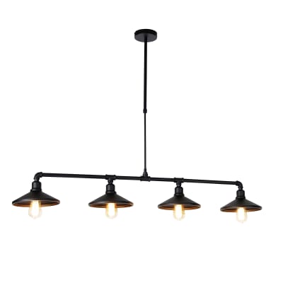 Lampe suspendue industrielle noir