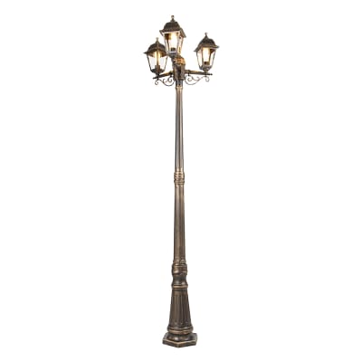 Lampadaire extérieur en plastique doré/laiton