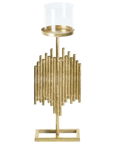 Bougeoir 53 cm métal doré