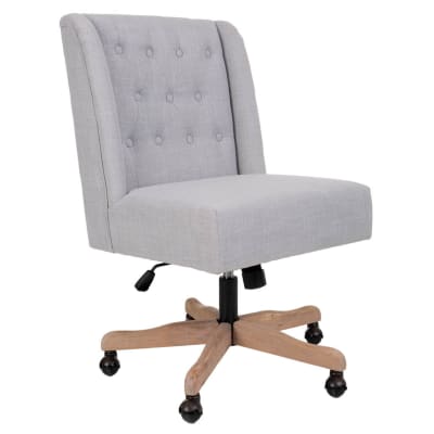 Chaise rembourrée à roulettes 54x43x104h cm