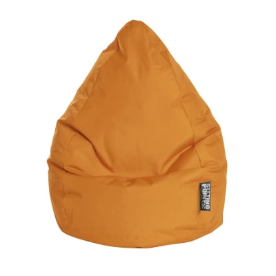 Pouf poire xxl d'intérieur orange 80x130cm