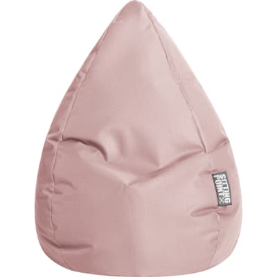 Pouf poire xxl d'intérieur vieux rose 80x130cm